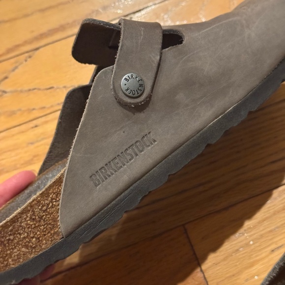 Birkenstock Oiled Leather Boston Mules - Picture 2 of 6